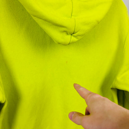 90s Champion Heavyweight Hoodie Lime Green XL