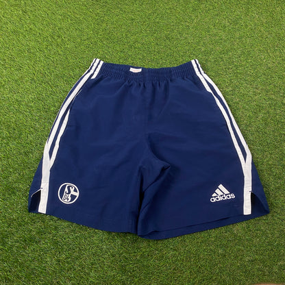 00s Adidas Schalke Football Shorts Blue XL