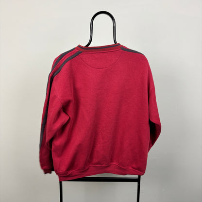 90s Dunlop Golf Box Logo Sweatshirt Red Medium