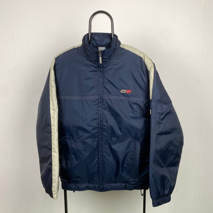 90s Nike Puffer Jacket Blue Large