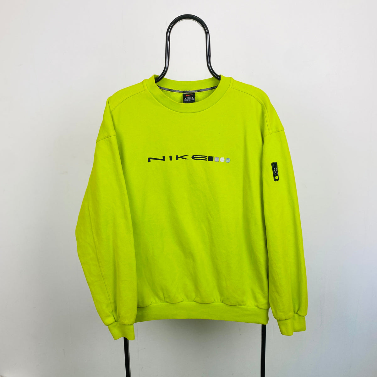 90s Nike Sweatshirt Lime Green Medium