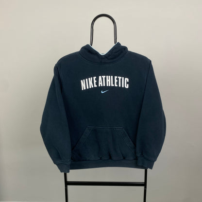 00s Nike Centre Swoosh Hoodie Blue XS