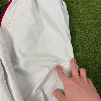 00s Nike Full Zip Piping Joggers White Large
