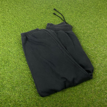 00s Nike Wide Leg Cotton Joggers Black Medium