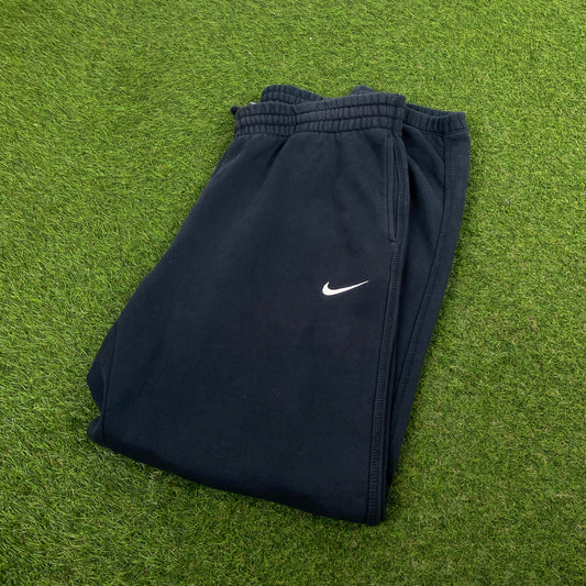 00s Nike Wide Leg Cotton Joggers Blue Large