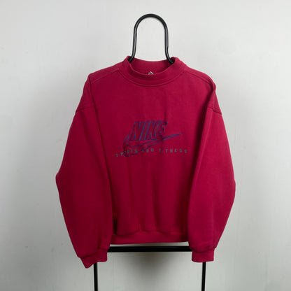 90s Nike Sweatshirt Red Medium