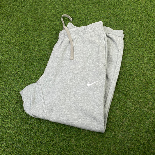 00s Nike Cotton Joggers Grey Large