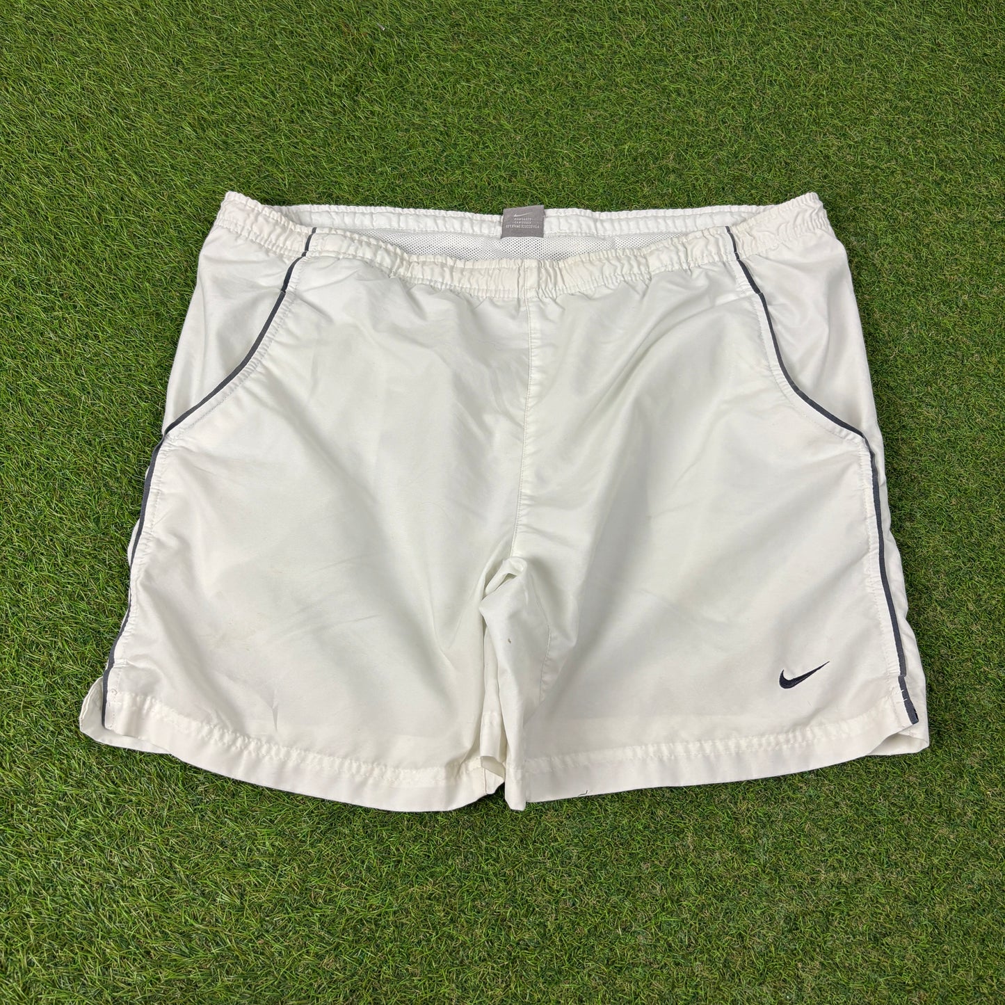 00s Nike Piping Shorts White Large