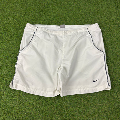 00s Nike Piping Shorts White Large