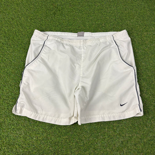 00s Nike Piping Shorts White Large