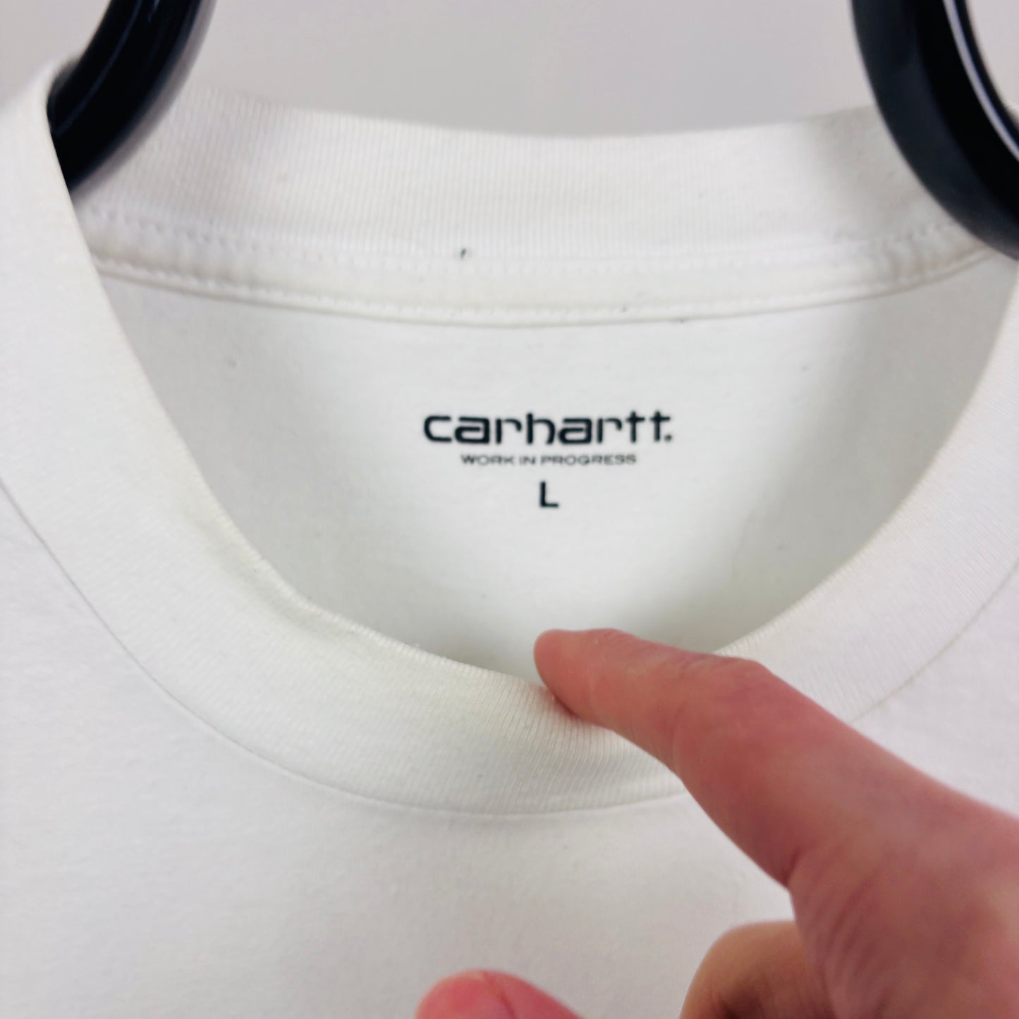 00s Carhartt T-Shirt White Large