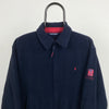 Retro Ralph Lauren Golf Fleece Sweatshirt Blue Medium