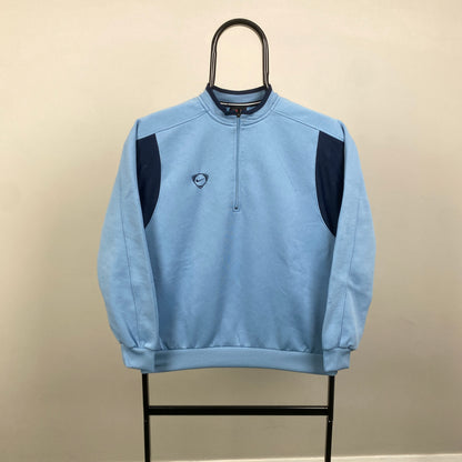 00s Nike 1/4 Zip Sweatshirt Blue XS