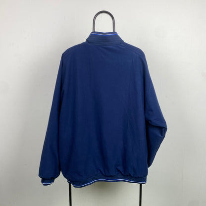 00s Nike Reversible Fleece Coat Jacket Blue XL