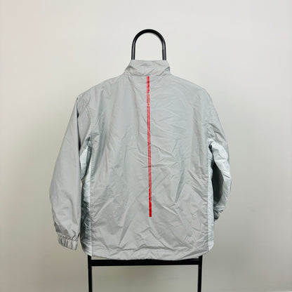 00s Nike Hex Windbreaker Jacket Grey XS