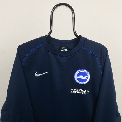 00s Nike Brighton Football Sweatshirt Blue Large