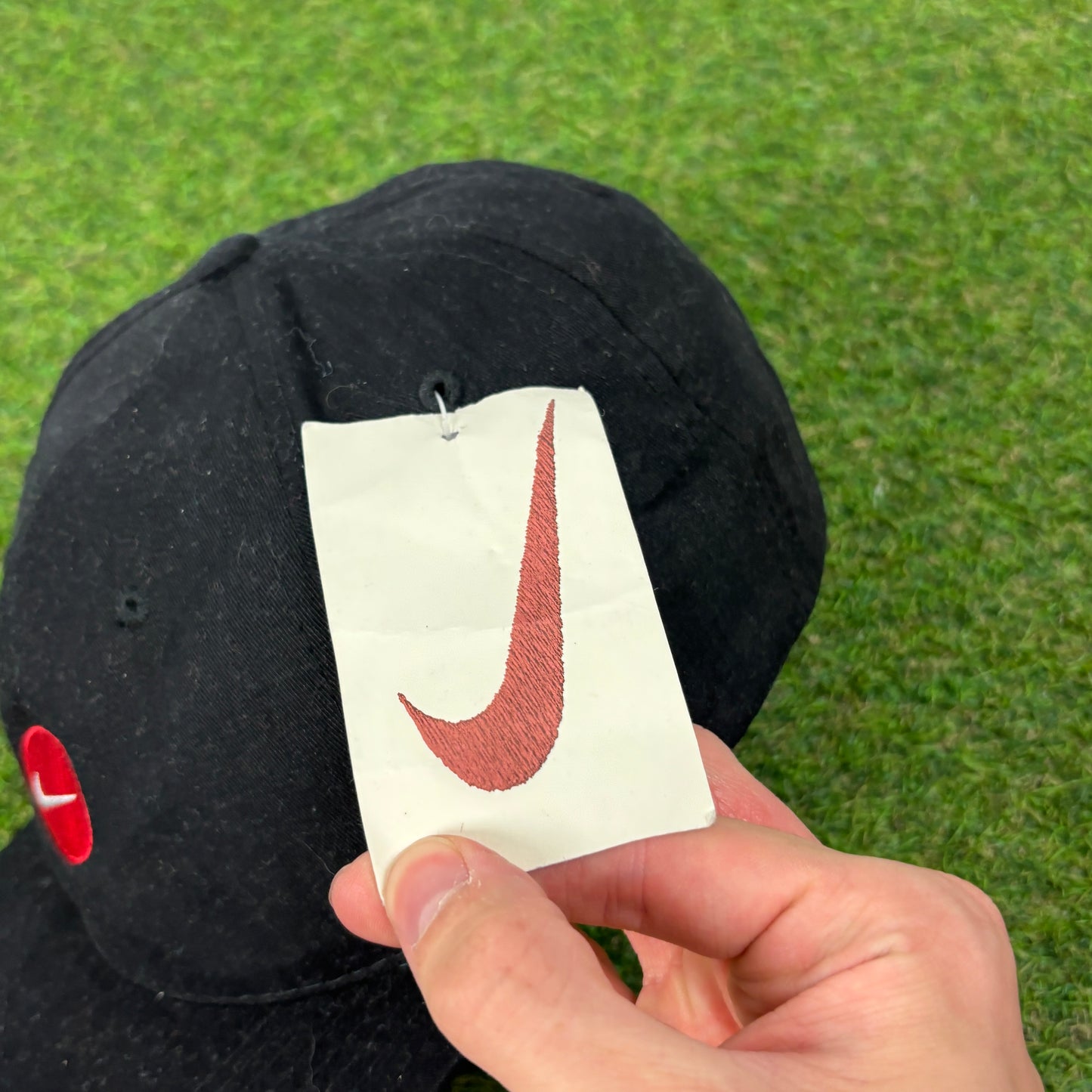90s Nike Swoosh Hat Black