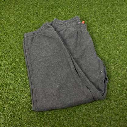 00s Nike Wide Leg Cotton Joggers Grey XL