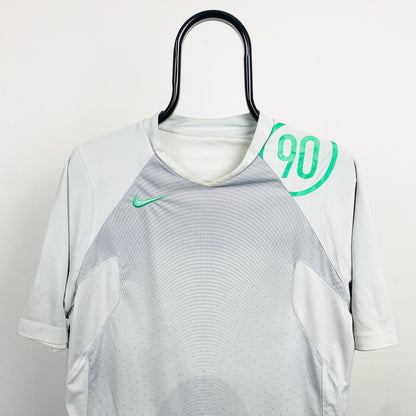 00s Nike T90 Football Shirt T-Shirt White XL