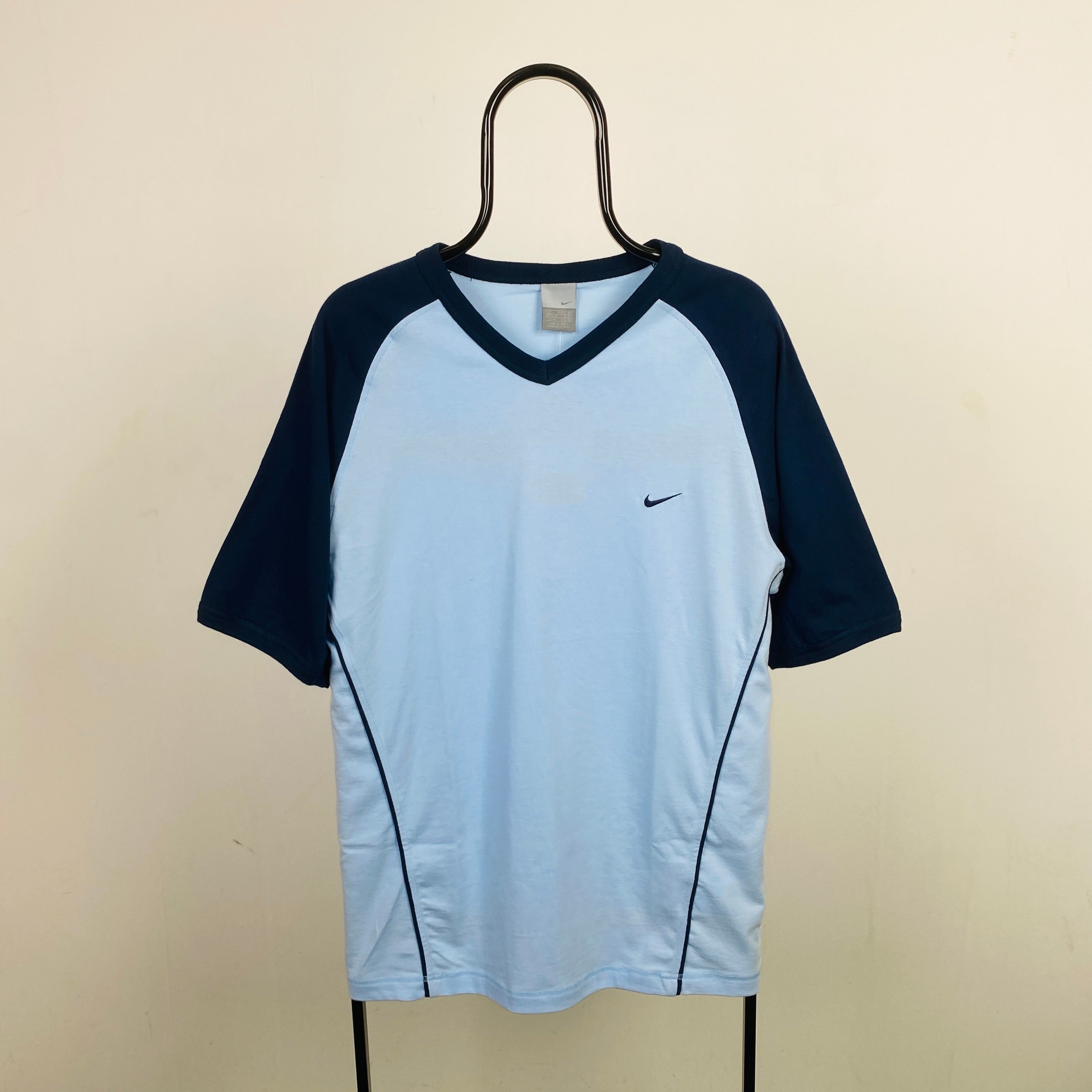 00s Nike T-Shirt Baby Blue Large
