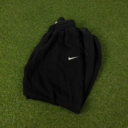 00s Nike Wide Leg Cotton Joggers Black XS