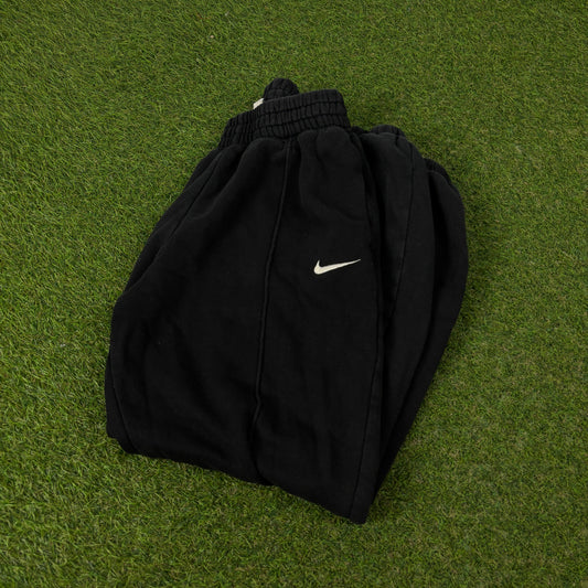 00s Nike Wide Leg Cotton Joggers Black XS
