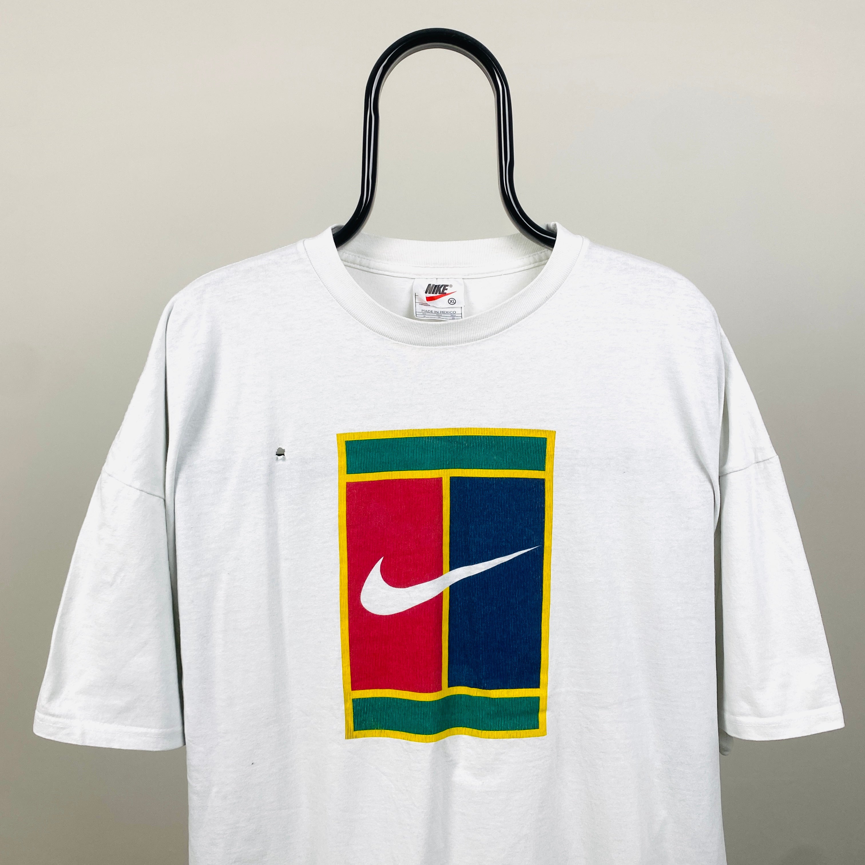 90s Nike Challenge Court T-Shirt White XL – Clout Closet