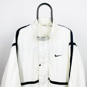 90s Nike Windbreaker Jacket White XL