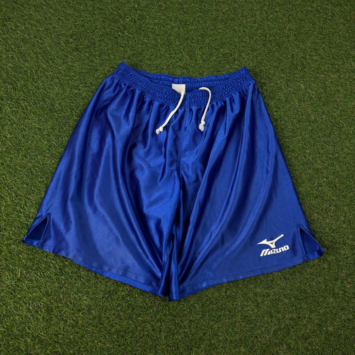 90s Mizuno Japan Football Shorts Blue Large