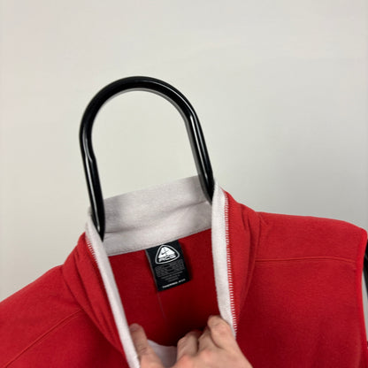 00s Nike ACG Fleece Gilet Sweatshirt Red Women’s Large