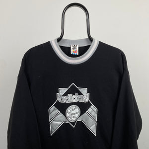 90s Adidas Sweatshirt Black Small