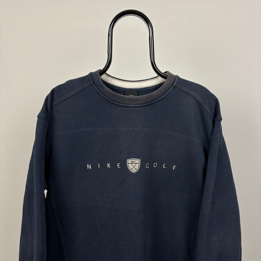 00s Nike Golf Sweatshirt Blue Large