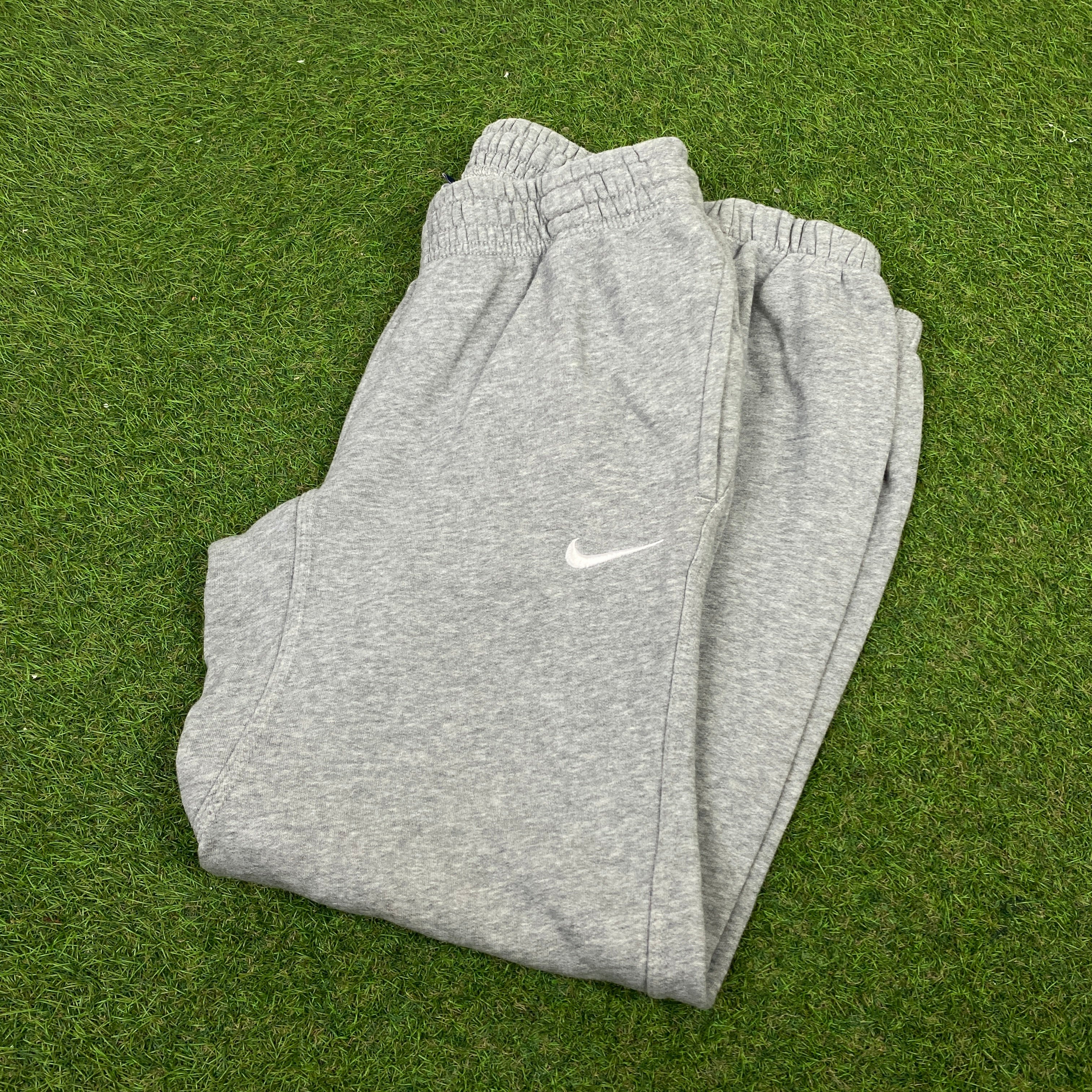 00s Nike Wide Leg Cotton Joggers Grey Small Clout Closet