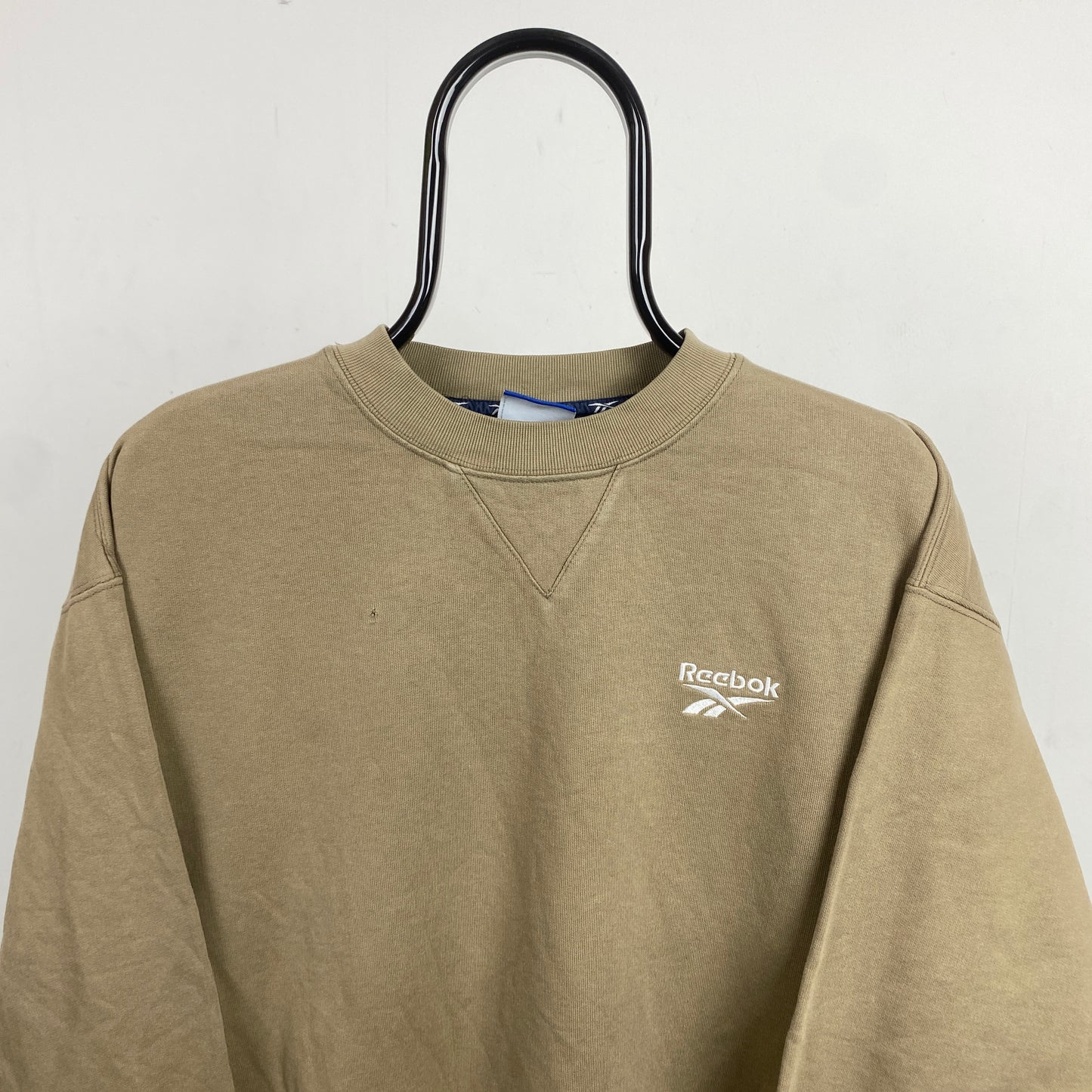 Retro Reebok Sweatshirt Brown Small