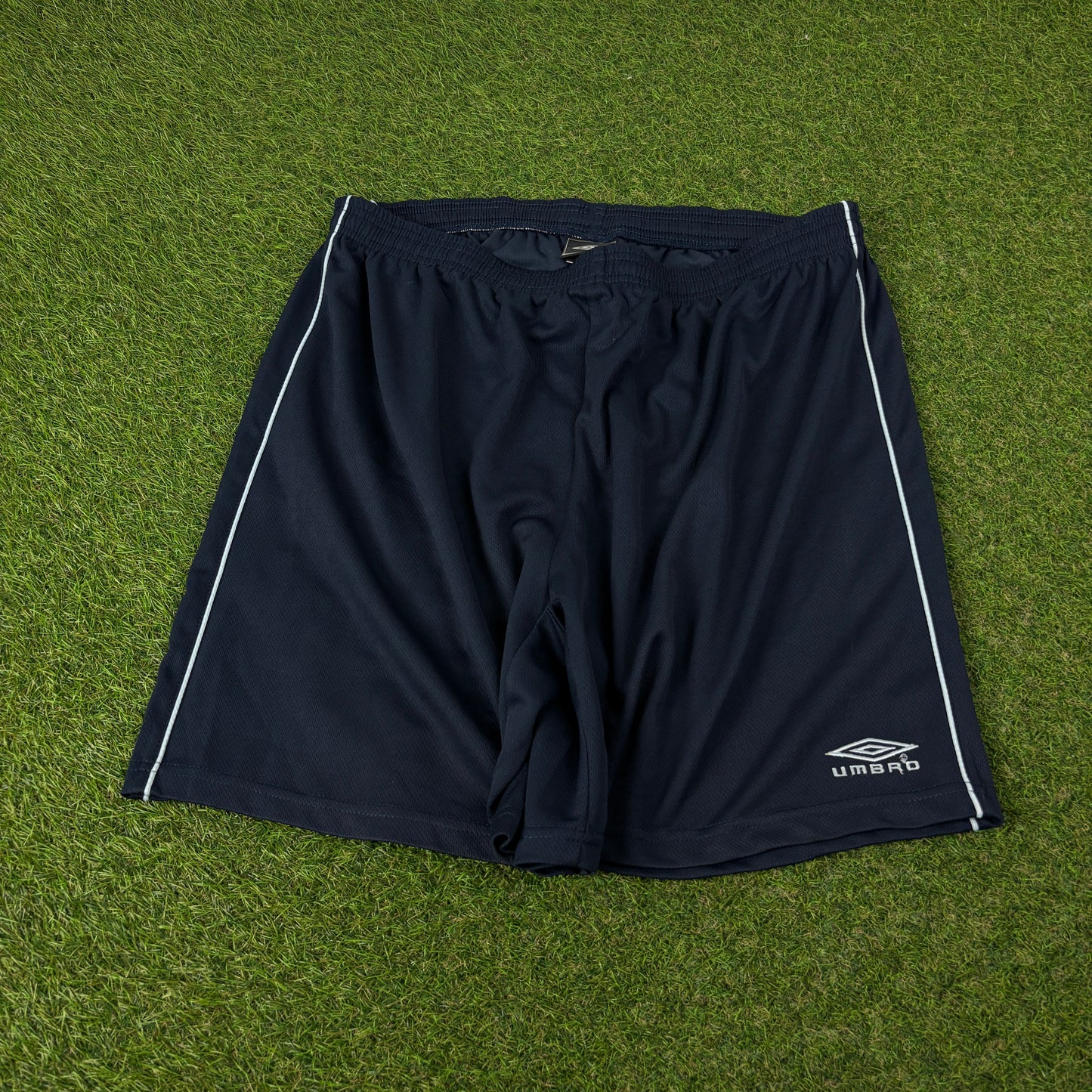 00s Umbro Piping Shorts Blue XXL