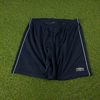 00s Umbro Piping Shorts Blue XXL