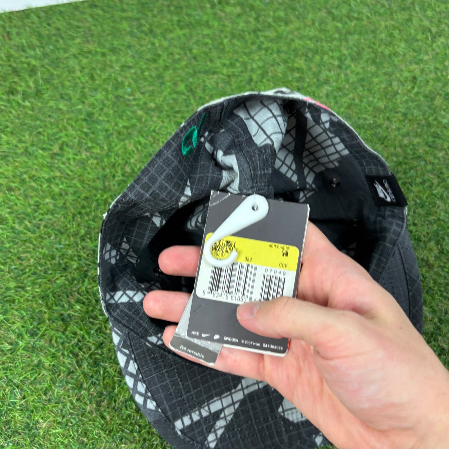 00s Nike Athletic Department Reversible Hat Black Grey