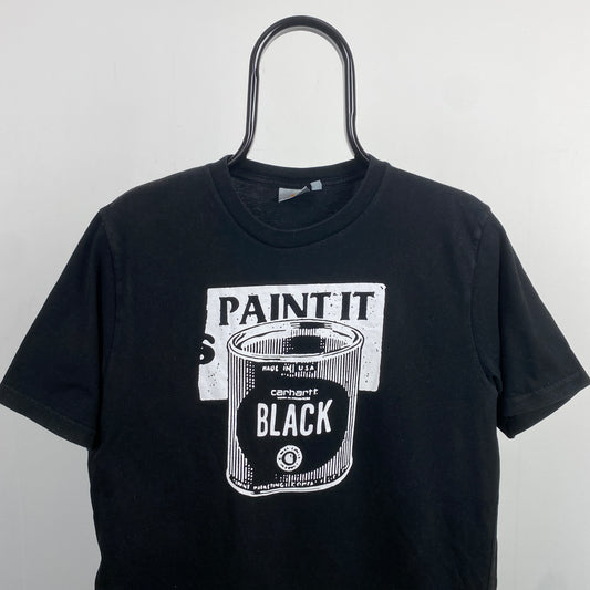 Retro Carhartt T-Shirt Black Medium