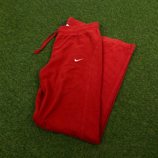 00s Nike Cotton Joggers Red Medium