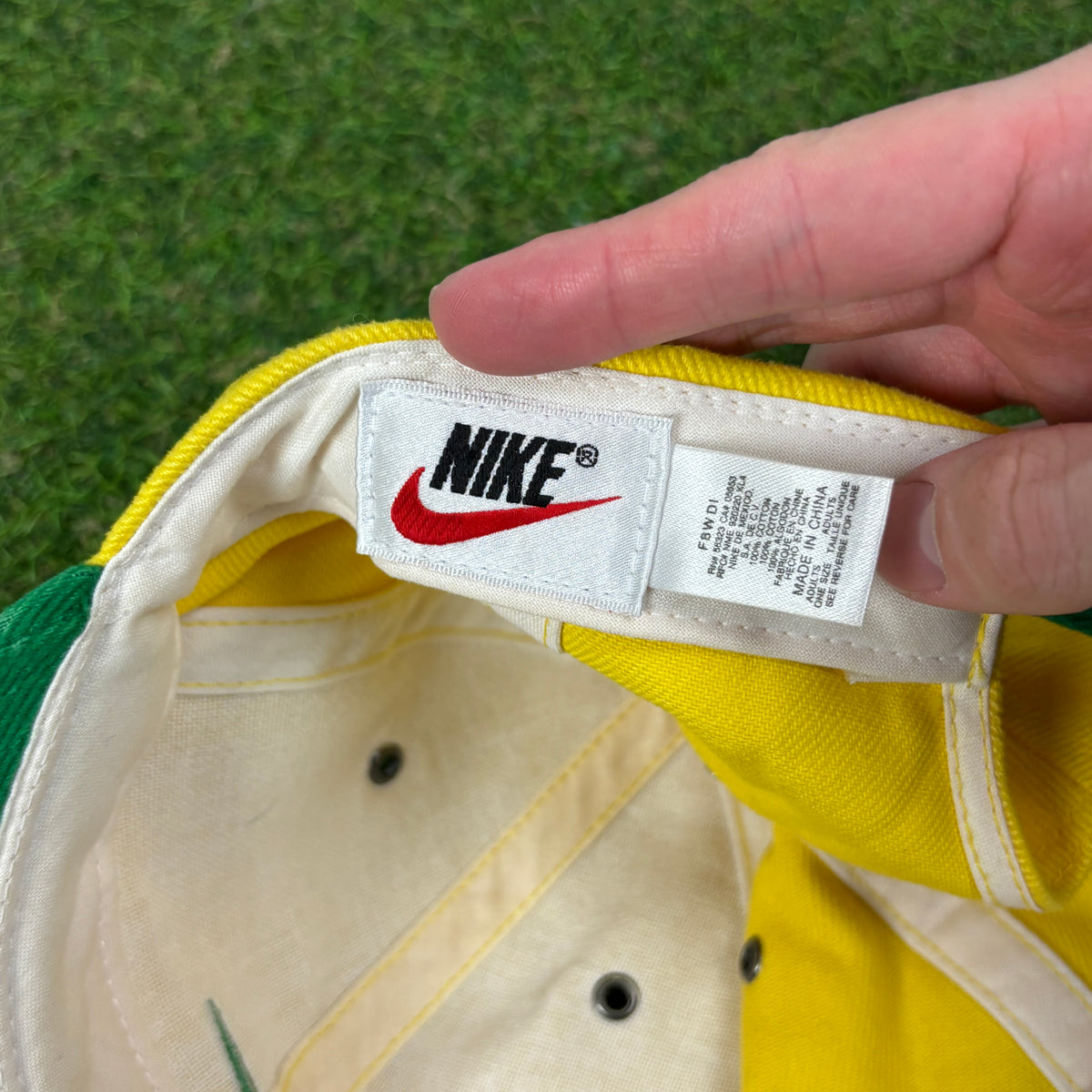 90s Nike Brazil Hat Yellow