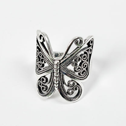 Adjustable Butterfly Ring