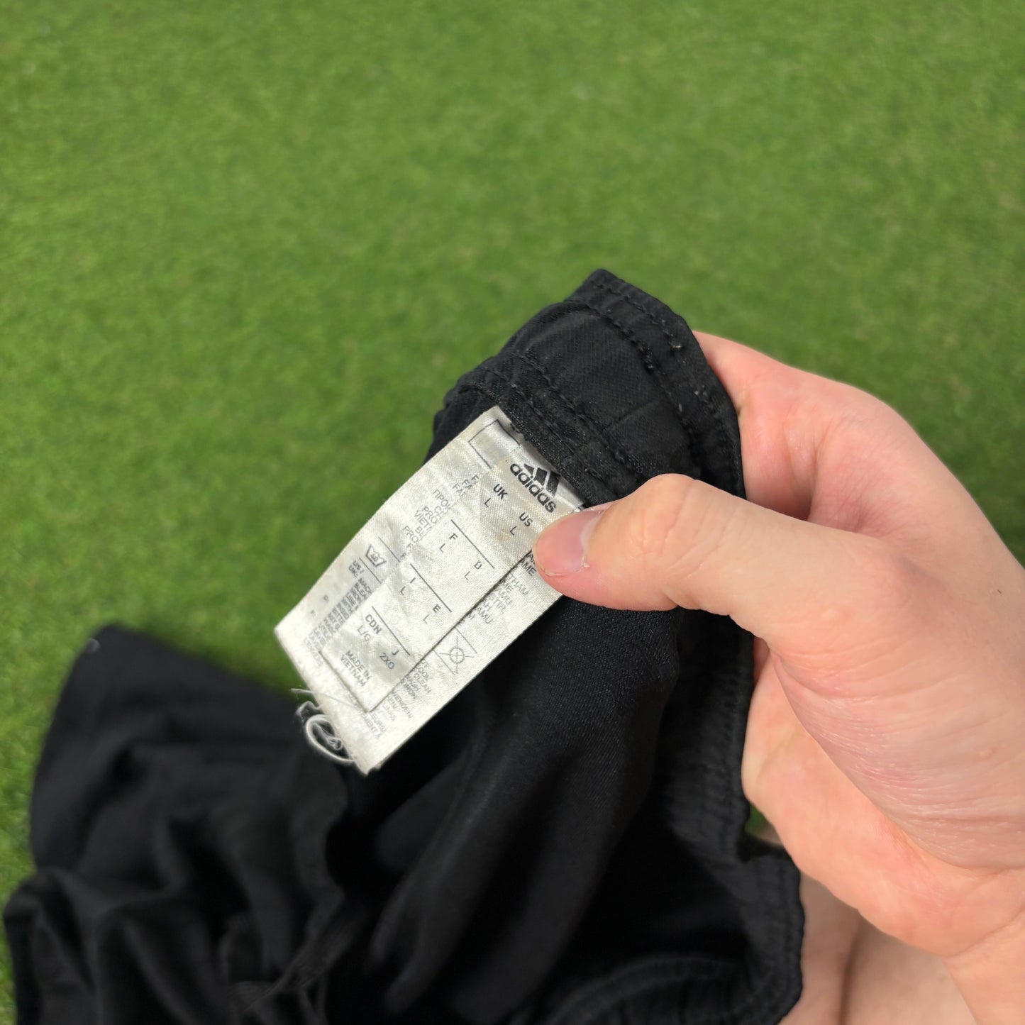 00s Adidas Football Shorts Black Large