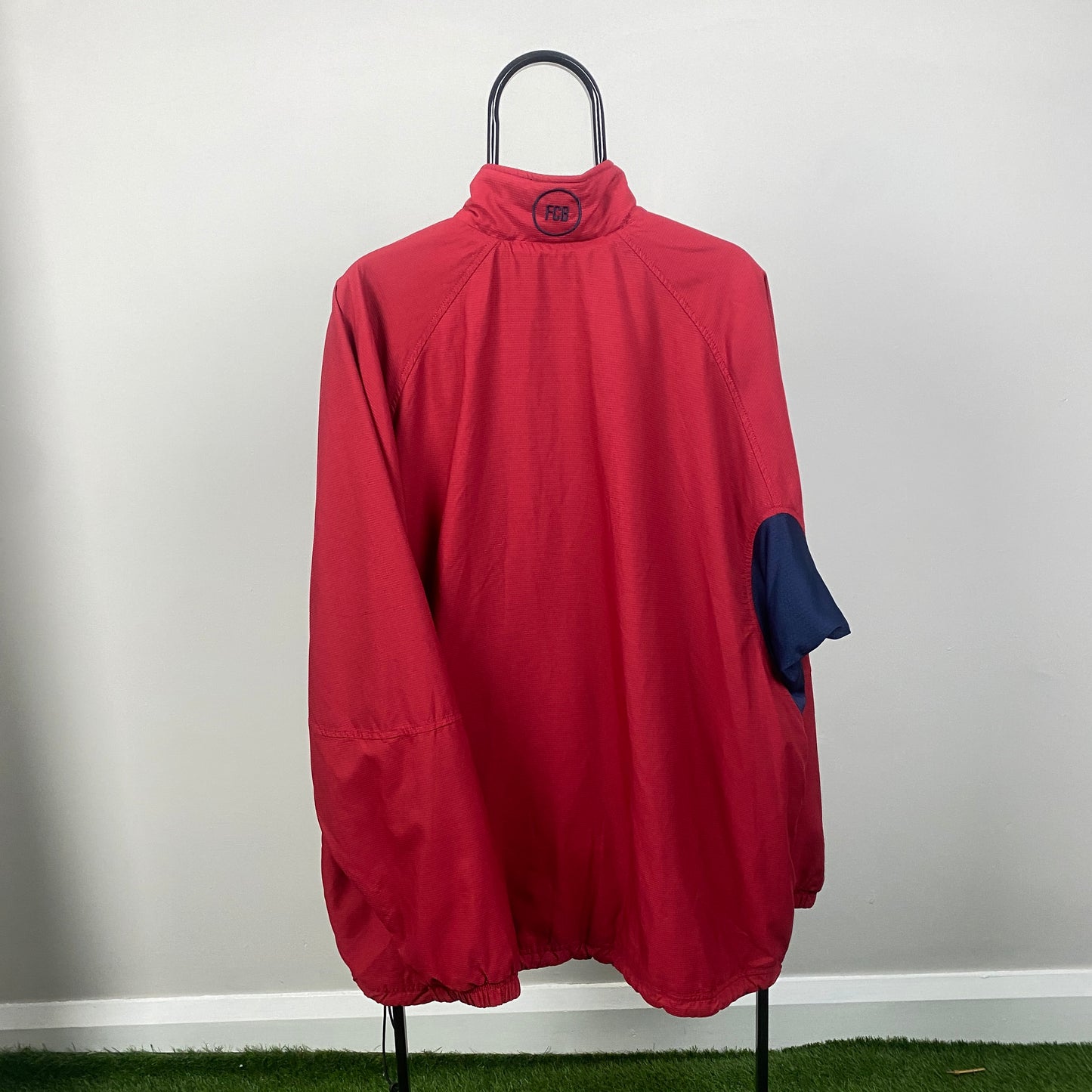 00s Nike Barcelona Reversible Windbreaker Coat Jacket Red XL