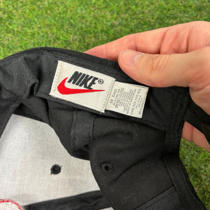 90s Nike Swoosh Hat Black
