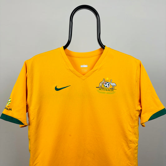 00s Nike Australia Football Shirt T-Shirt Yellow Small