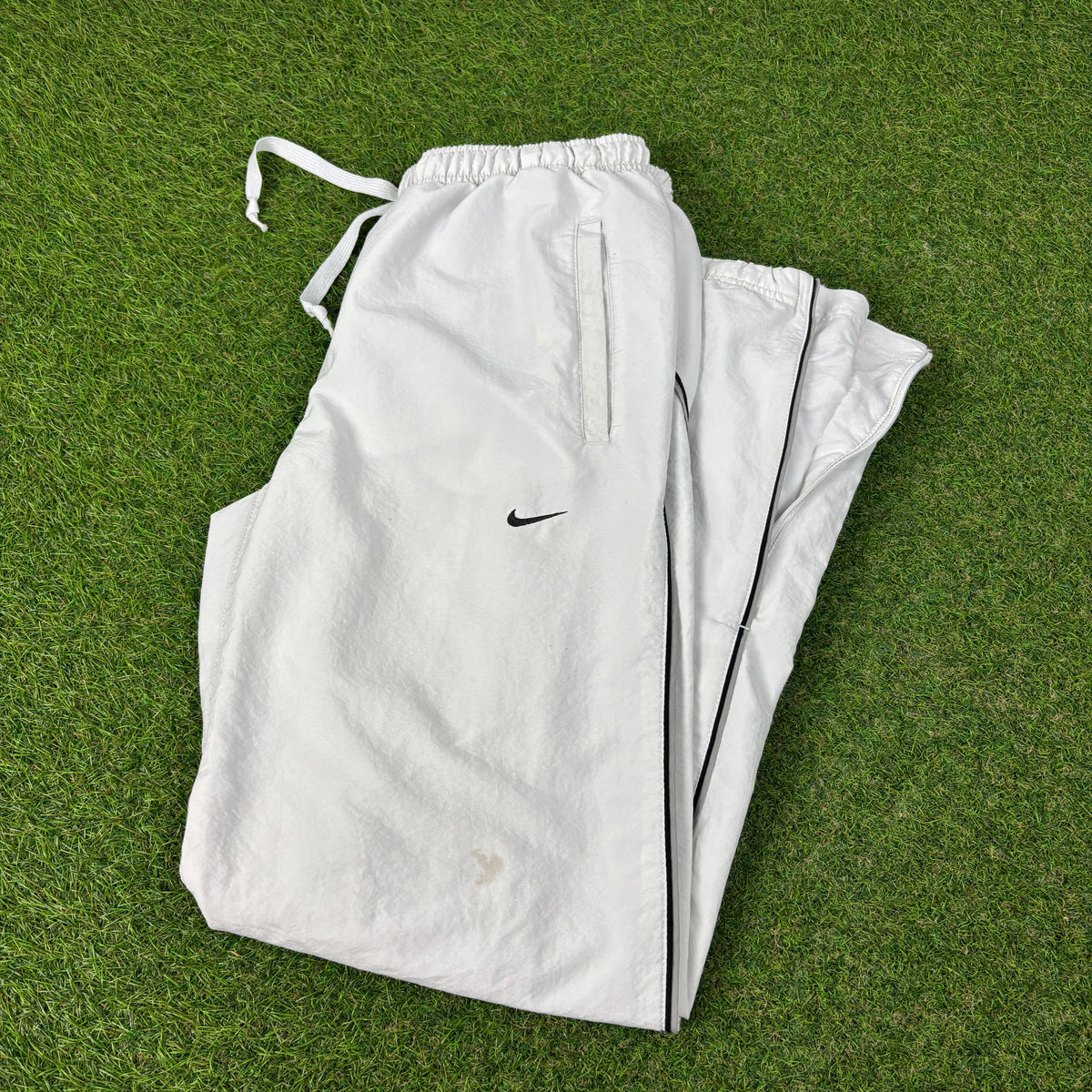 00s Nike Piping Joggers White Small
