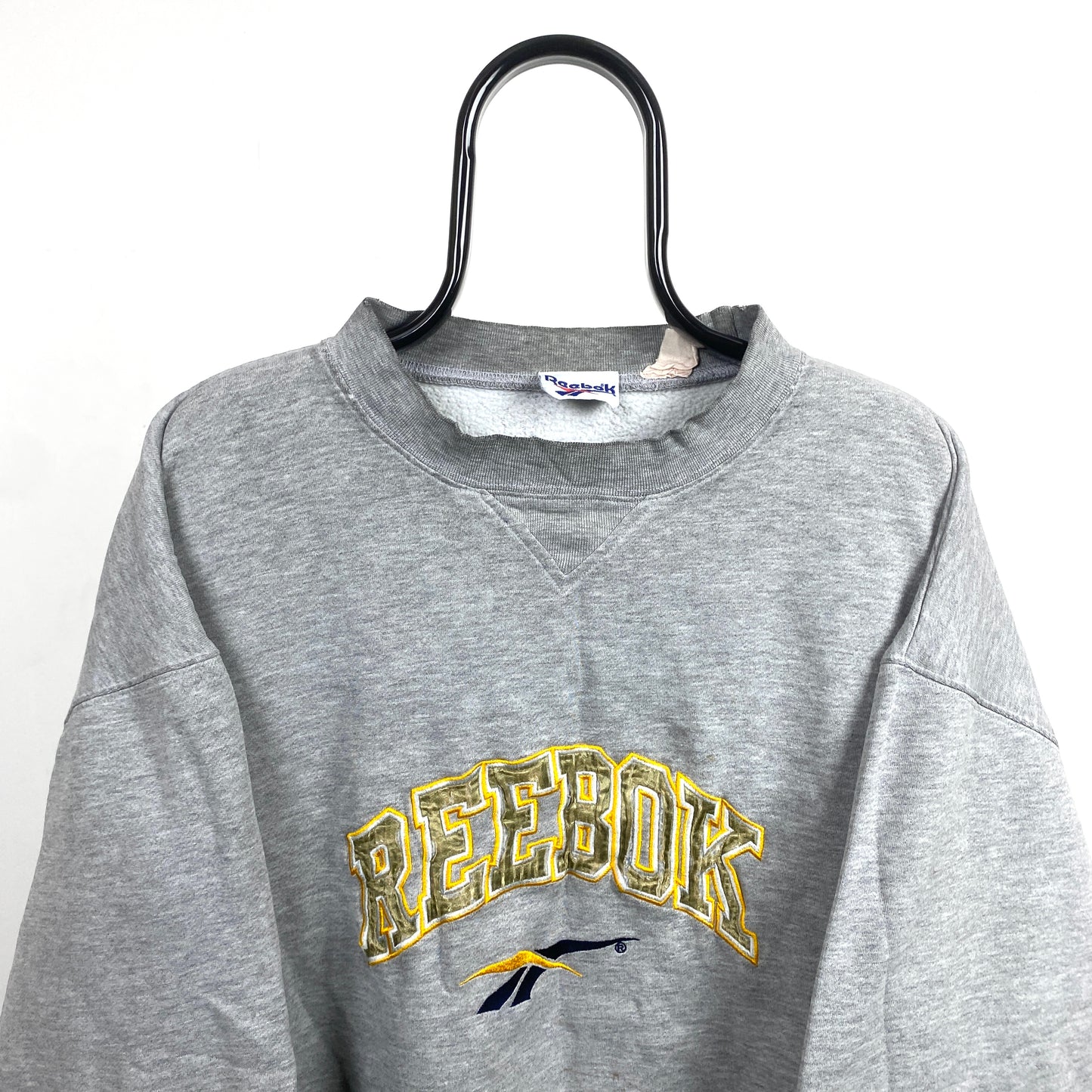 Retro Reebok Sweatshirt Grey Large