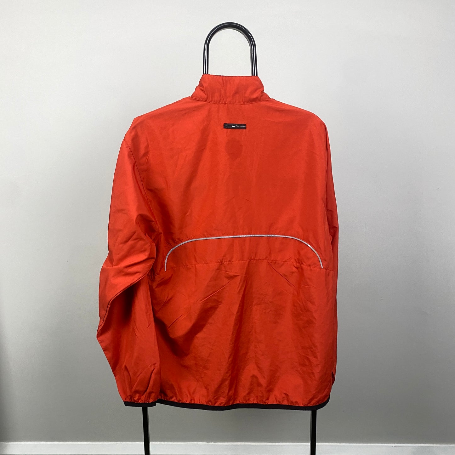 00s Nike Asymmetrical Zip Windbreaker Jacket Orange Medium