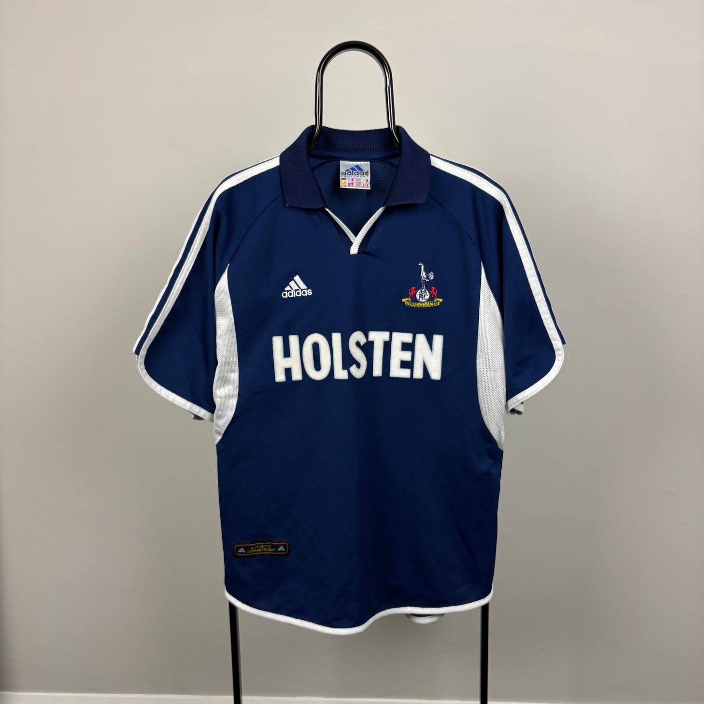 90s Adidas Tottenham Football Shirt T-Shirt Blue XL