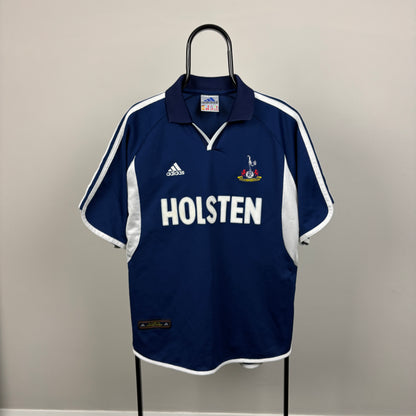 90s Adidas Tottenham Football Shirt T-Shirt Blue XL